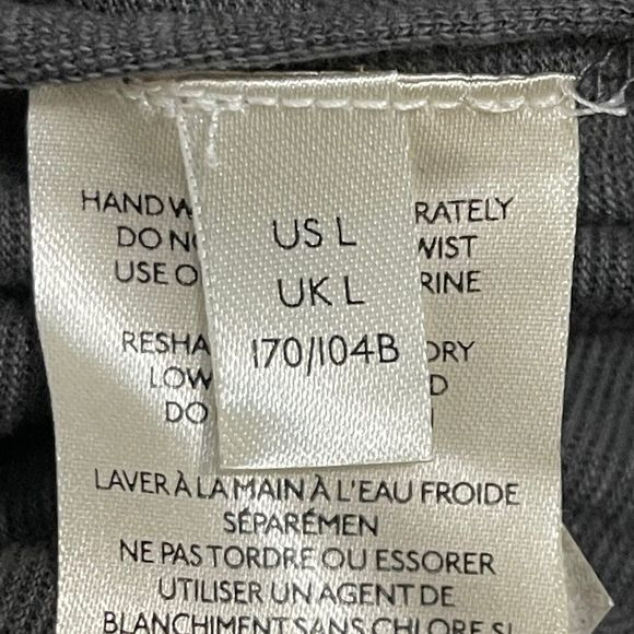 WE THE FREE Jeweled Shirt Women’s Large Gray Studded Eagle Grunge Casual Biker - Picture 7 of 10